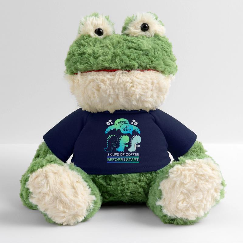 Dinosaurier Kaffeetrinker, Kaffee lustiger Spruch MiniFeet® Frosch Torge