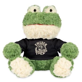 Schweden Angeln Angler Fischen - MiniFeet® Frosch Torge - Schwarz - Vorne