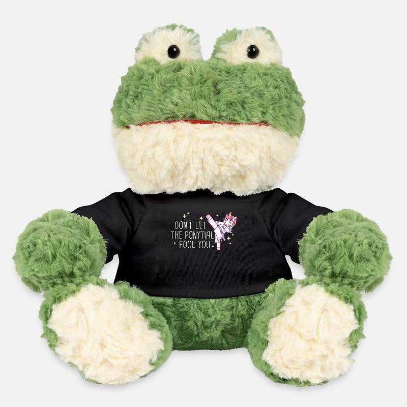 Karate Karatekämpfer Kampfkunst - MiniFeet® Frosch Torge - Schwarz
