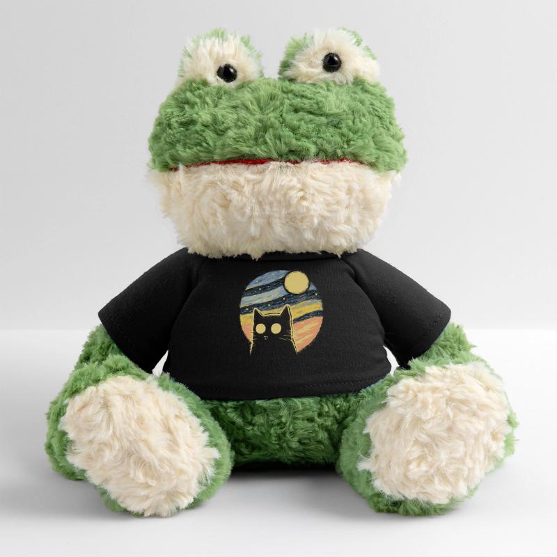 Starry Night Retro Cat MiniFeet® Frog Torge