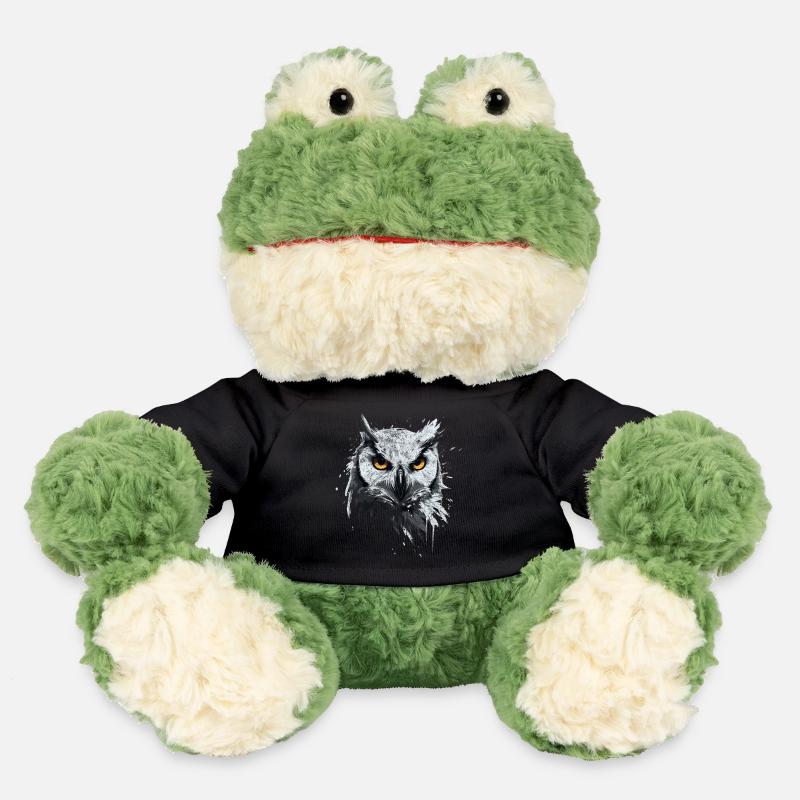 Owl - artwork with grunge effect for owls - MiniFeet® Frog Torge - black