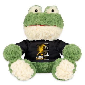 1960 Geburtsjahr Geburtstag Fußball - MiniFeet® Frosch Torge - Schwarz - Vorne