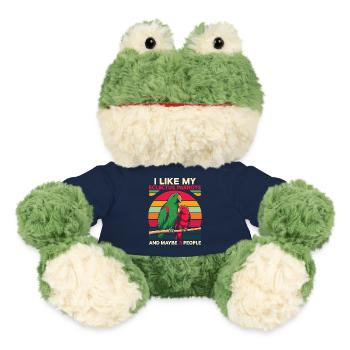 Funny Eclectus Parrot Saying Bird Owner Pet - MiniFeet® Frog Torge - french navy - Front
