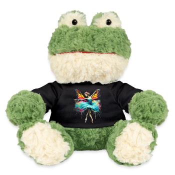 Ballerina mit Schmetterlingsflügeln, Schmetterlingen, Tutu - MiniFeet® Frosch Torge - Schwarz - Vorne