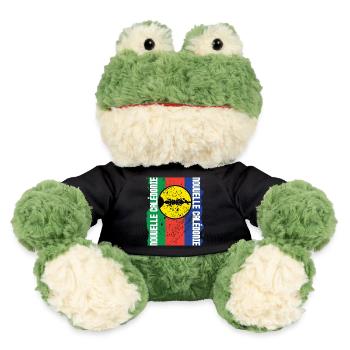 cadeau design kanak drapeau Nouvelle Calédonie - Grenouille Torge MiniFeet® - noir - Devant