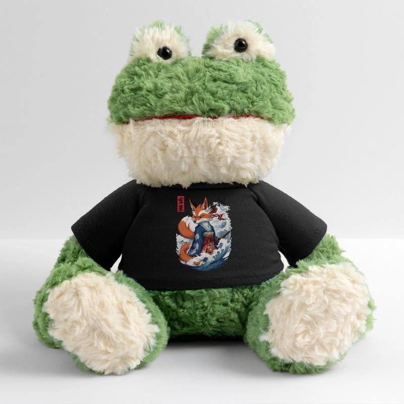 Ukiyo-E Samurai Fox Japanese Kitsune Mask MiniFeet® Frog Torge