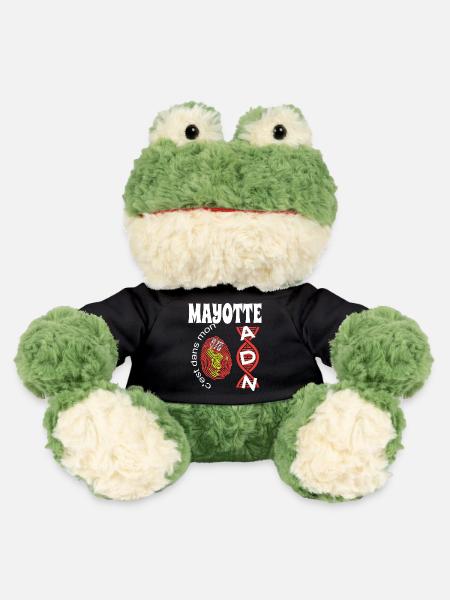 idee cadeau design graphique carte de Mayotte 976 - Grenouille Torge MiniFeet® - noir