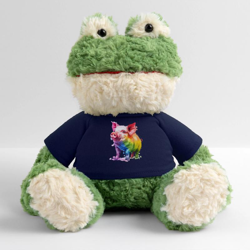 Buntes Schwein Kunstwerk Regenbogenfarben MiniFeet® Frosch Torge