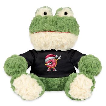 Dabbing Donut Santa Hat Christmas Dab Dance Kids - MiniFeet® Frosch Torge - Schwarz - Vorne