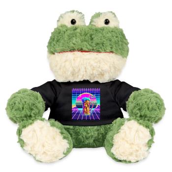 Bavarian Retro Design Folk Festival Gift Beer - MiniFeet® Frog Torge - black - Front