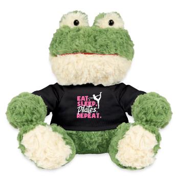Pilates Eat Sleep Repeat for Fitness Fans - MiniFeet® Frog Torge - black - Front