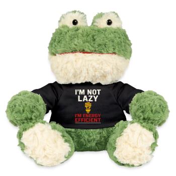 I'm not lazy, I'm energy efficient - MiniFeet® Frog Torge - black - Front