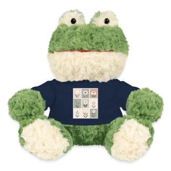Florale Muster in Sanften Pastellfarben - MiniFeet® Frosch Torge - French Navy - Vorne