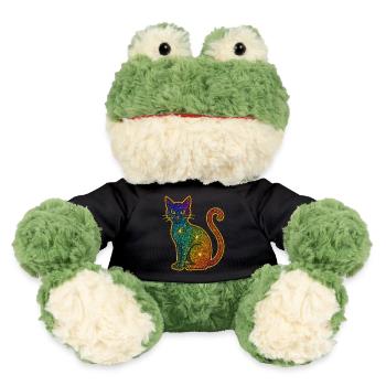 Regenbogen Glitzer Katze zu Halloween - MiniFeet® Frosch Torge - Schwarz - Vorne