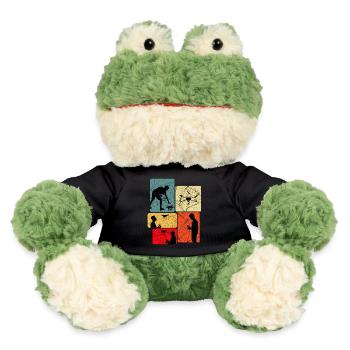 Drones Flying Saying Gift Idea - MiniFeet® Frog Torge - black - Front