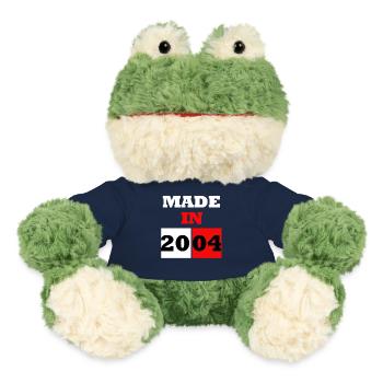 Made In 2004 Birthday Futuristic Style Two-Tone - MiniFeet® Frog Torge - french navy - Front