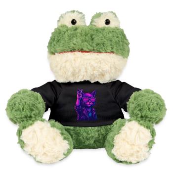 Synthwave Cat 2 Rétro Rock années 80 - Grenouille Torge MiniFeet® - noir - Devant