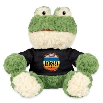 1989 Vintage Birthday Gift 89 - MiniFeet® Frog Torge - black - Front