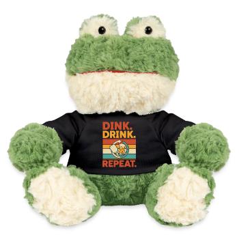 Pickleball Dink Drink Repeat Joueur drôle - Grenouille Torge MiniFeet® - noir - Devant