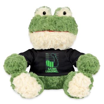 Bizeps Bizepstraining Fitnessstudio Gains Loading - MiniFeet® Frosch Torge - Schwarz - Vorne
