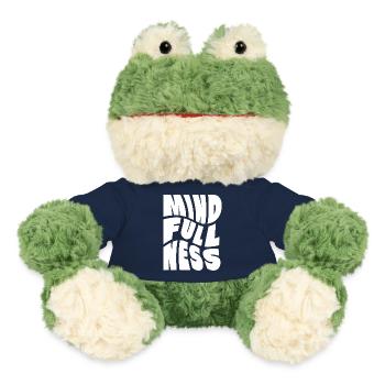 Achtsamkeit Typografie-Design - MiniFeet® Frosch Torge - French Navy - Vorne