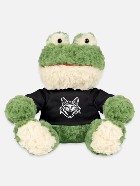 Katze Katzen Katzendame Katzenfreund Katzengesicht - MiniFeet® Frosch Torge - Schwarz