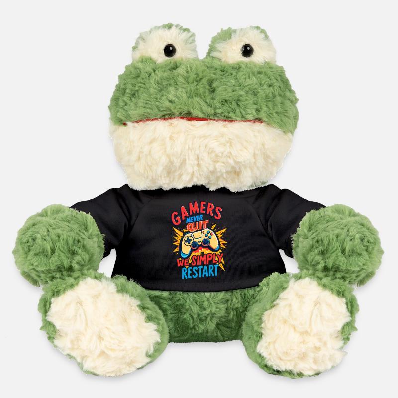 Gamers Never Quit - MiniFeet® Frog Torge - black