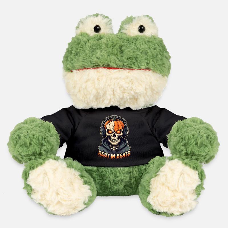 Rest in Beats Skull Kapuzenpullover - MiniFeet® Frosch Torge - Schwarz