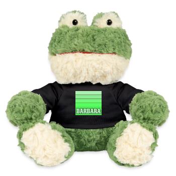 Geschenk für Barbara - MiniFeet® Frosch Torge - Schwarz - Vorne