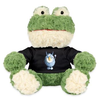Blaues Grinse Monster - MiniFeet® Frosch Torge - Schwarz - Vorne