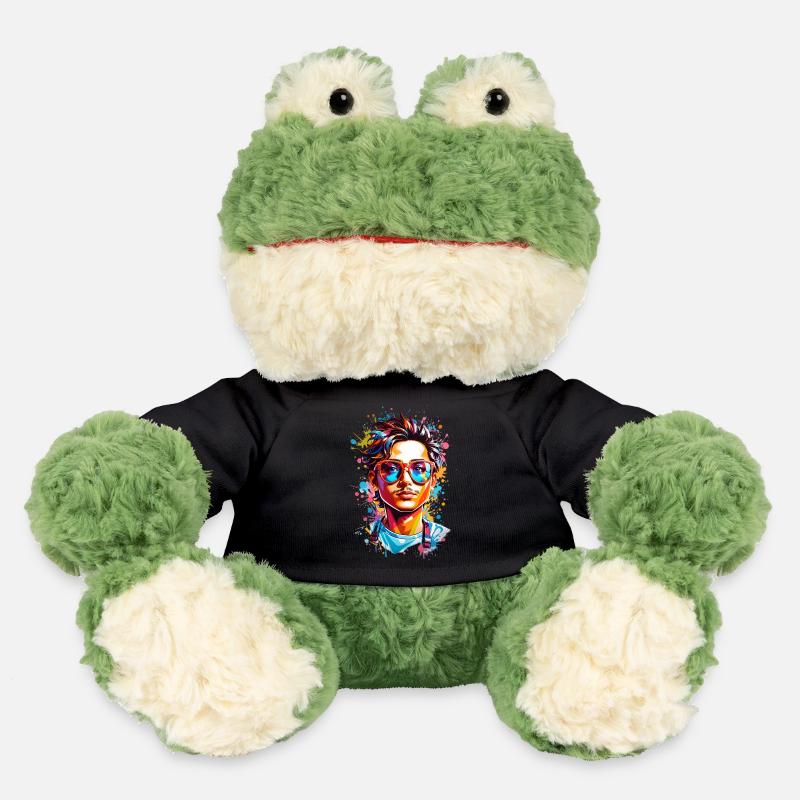 Hipster with beard - MiniFeet® Frog Torge - black