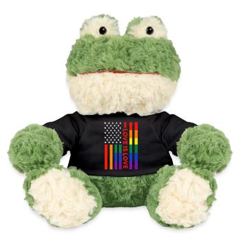 Drapeau arc-en-ciel patriotique « Love Is Love » - Grenouille Torge MiniFeet® - noir - Devant