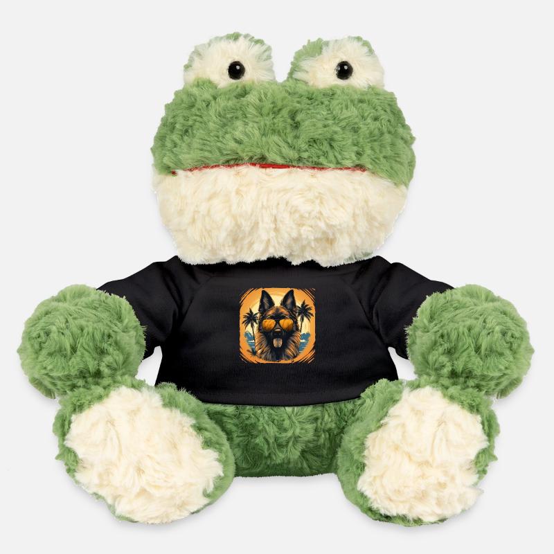 Deutscher Schäferhund mit Sonnenbrille - MiniFeet® Frosch Torge - Schwarz
