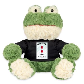 Flensburg Leuchtturm Falshöft, Mehr als Punkte - MiniFeet® Frosch Torge - Schwarz - Vorne