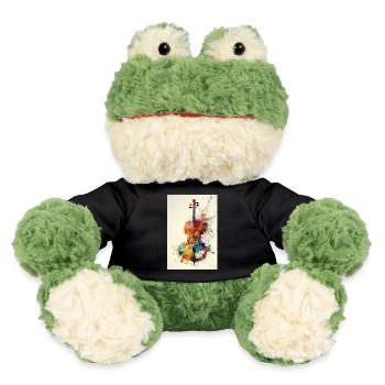 Violon Luthier Instrument Violon Aquarelles - Grenouille Torge MiniFeet® - noir - Devant
