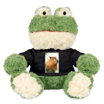 Capybara capybara capybaras watercolor animal - MiniFeet® Frog Torge - black - Front