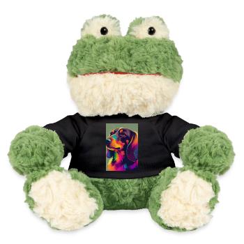 Dackel Hund Colorful Dog - MiniFeet® Frosch Torge - Schwarz - Vorne