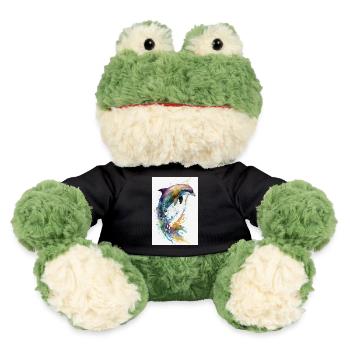Delfin Meeresfische Delfine Fisch Tier Watercolor - MiniFeet® Frosch Torge - Schwarz - Vorne