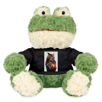 Eule Vogel Tier Eulen double exposure - MiniFeet® Frosch Torge - Schwarz - Vorne