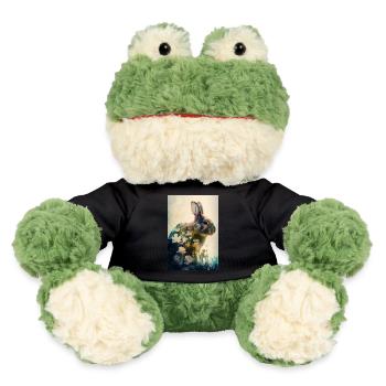 Rabbit Bunny Animal Pet Rabbit Flowers - MiniFeet® Frog Torge - black - Front