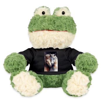 Pferd Pferde Reiten Pferdereiten Sprungreiten - MiniFeet® Frosch Torge - Schwarz - Vorne
