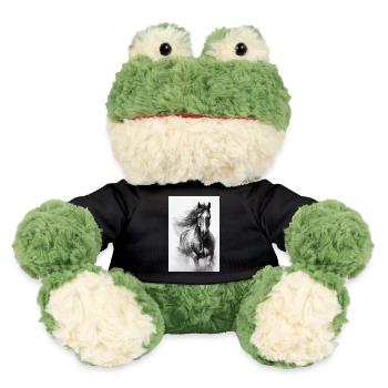 Pferd Pferde Reiten Pferdereiten Sprungreiten - MiniFeet® Frosch Torge - Schwarz - Vorne