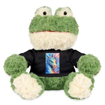 Drache Mystisch Drachen Fantasie Watercolor - MiniFeet® Frosch Torge - Schwarz - Vorne