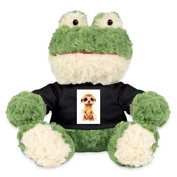 Erdmännchen Tier Erdmann Watercolor - MiniFeet® Frosch Torge - Schwarz - Vorne