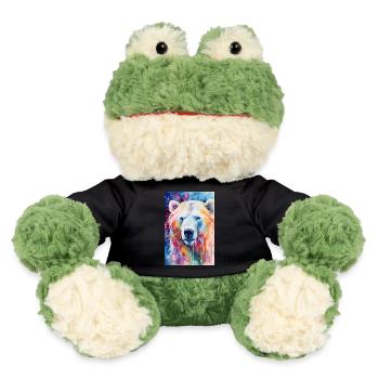 Polar Bear Polar Bear Animal North Pole Watercolor - MiniFeet® Frog Torge - black - Front