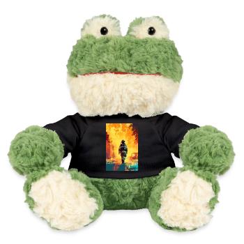 Firefighter Illustration - MiniFeet® Frog Torge - black - Front