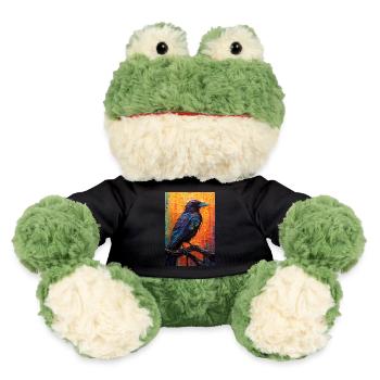 Rabe Raben Krähe Krähen Vogel Tier Colorful - MiniFeet® Frosch Torge - Schwarz - Vorne