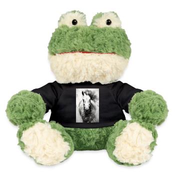 Pferd Pferde Reiten Pferdereiten Sprungreiten - MiniFeet® Frosch Torge - Schwarz - Vorne