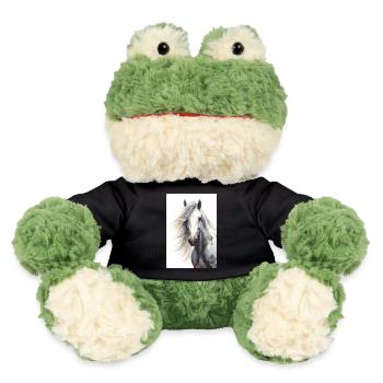 Pferd Pferde Reiten Pferdereiten Sprungreiten - MiniFeet® Frosch Torge - Schwarz - Vorne