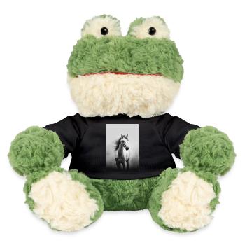 Pferd Pferde Reiten Pferdereiten Sprungreiten - MiniFeet® Frosch Torge - Schwarz - Vorne